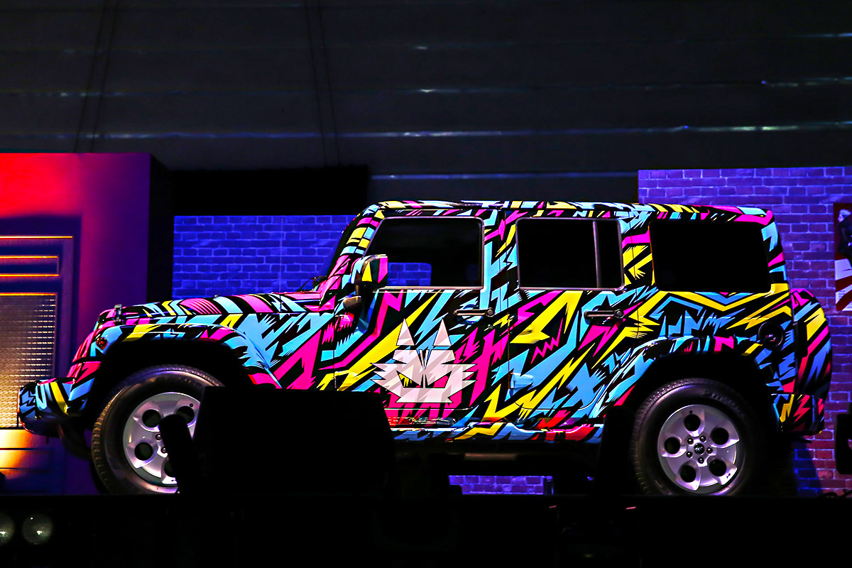 この世に一台だけの極彩色 Jeep Wrangler Unlimited この夏 Jeep と人気アニメ ハマトラ のコラボから目が離せない Realstyle By Jeep リアル スタイル By ジープ